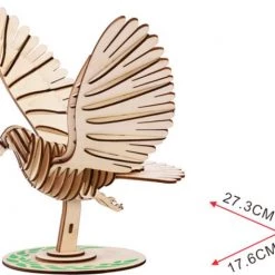 De Bouwplaats Bouwpakket 3D Puzzel Duif Van Hout -Exporteren puzzels winkel 550x473 7