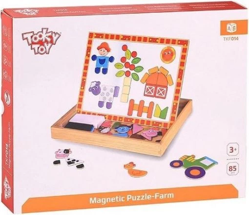 Tooky Toy Magneetpuzzel Junior 29,5 X 22 Cm Hout Oranje/wit -Exporteren puzzels winkel 550x473 9