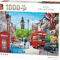 King Puzzel - London - 1000 Stukjes (68 X 49 Cm) - City Collection -Exporteren puzzels winkel 550x474 10