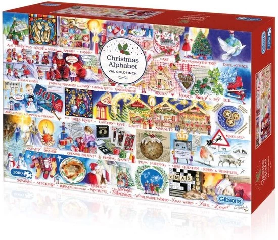 Gibsons Christmas Alphabet Puzzel (1000 Stukjes) 2 Gibsons Christmas Alphabet Puzzel (1000 Stukjes) - Afbeelding 2