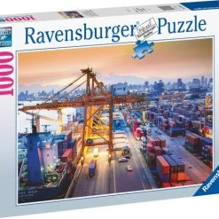 Ravensburger Puzzel Container Haven Van Hamburg - Legpuzzel - 1000 Stukjes -Exporteren puzzels winkel 550x476 3