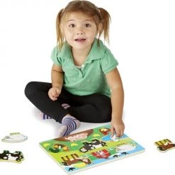 Melissa & Doug Houten Knopjes Puzzel Boerderij (8-delig) 9 Melissa & Doug Houten Knopjes Puzzel Boerderij (8-delig) -Exporteren puzzels winkel 550x479