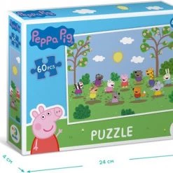DODO Toys - Peppa Pig Puzzel - 60 Stukjes - 23x32 Cm - Peppa Pig Speelgoed 4+ - Kinderpuzzel 4 Jaar -Exporteren puzzels winkel 550x479 3