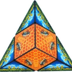Geobender Magneetkubus - 72 Geometrische Vormen - Bees - Bijen -Exporteren puzzels winkel 550x483 1