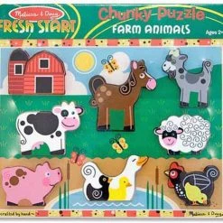 Melissa & Doug - Farm Chunky Puzzel -Exporteren puzzels winkel 550x493 1