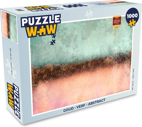PuzzleWow Puzzel Goud - Verf - Abstract - Groen - Roze - Legpuzzel - Puzzel 1000 Stukjes Volwassenen - Sinterklaas Cadeautjes - Sinterklaas Voor Grote Kinderen 1 PuzzleWow Puzzel Goud - Verf - Abstract - Groen - Roze - Legpuzzel - Puzzel 1000 Stukjes Volwassenen - Sinterklaas Cadeautjes - Sinterklaas Voor Grote Kinderen