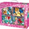 Disney 4 In 1 Puzzel Prinsessen - Vier Kinderpuzzels In Een Koffertje - King