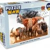 PuzzleWow Puzzel Dieren - Giraffe - Olifant - Legpuzzel - Puzzel 500 Stukjes - Sinterklaas Cadeautjes - Sinterklaas Voor Grote Kinderen