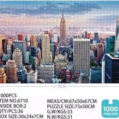 Happy Puzzle Grand New York Legpuzzels Volwassenen - Puzzel 1000 Stukjes Volwassenen - Puzzel Volwassenen - Sinterklaas Cadeautjes 50*70 Cm -Exporteren puzzels winkel 550x498 4