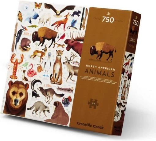 Crocodile Creek Puzzel De Wereld Van Dieren Uit Noord-Amerika - 750 Stukjes -Exporteren puzzels winkel 550x498 6