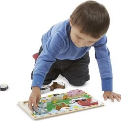 Melissa & Doug - Farm Chunky Puzzel -Exporteren puzzels winkel 550x499 2