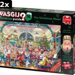 2x Wasgij Christmas 16 De Kerstshow! Puzzel - 2 X 1000 Stukjes -Exporteren puzzels winkel 550x499