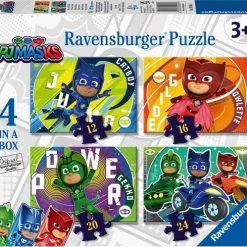 Ravensburger PJ Masks 4in1box Puzzel - 12+16+20+24 Stukjes - Kinderpuzzel