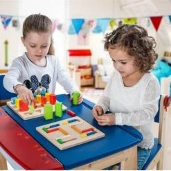 Engelhart Geometric Sorter 21 X 21 Cm Color//size 4x4 Rubber Wood Plate -Exporteren puzzels winkel 550x500 1