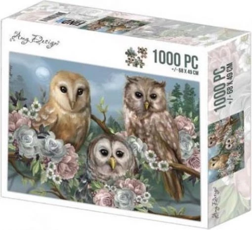 Find IT Jigsaw Puzzel 1000 Pc - Amy Design - Romantic Owls -Exporteren puzzels winkel 550x503 6