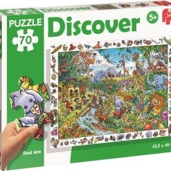 Jumbo Premium Collection Children Puzzle Discover: Safari 70 Pcs Legpuzzel 70 Stuk(s) Stripfiguren