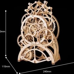 You-home.nl Houten 3D Puzzel Voor Volwassenen | Slingerklok | Pendulum Clock | Mechanisch | Educatief | Vrije Tijd | Robotime | Model Bouwpakket -Exporteren puzzels winkel 550x510