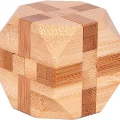 DW4Trading 3D Bamboo Breinpuzzel - Kubus 3 - 5x5 Cm