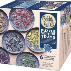 Cobble Hill Puzzelsorteerbakken 20 Cm Blauw 6 Stuks