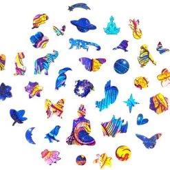 UNIDRAGON Houten Puzzel Dier - Intersterrenstelsel Vlinder - 306 Stukjes - King Size 41x30 Cm -Exporteren puzzels winkel 550x514 2