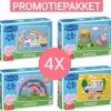 Dodo Toys PROMOTIEPAKKET - 4 X Peppa Pig Puzzel - 30 Stukjes - 20x27 Cm - Peppa Pig Speelgoed 3+ - Kinderpuzzel 3 Jaar