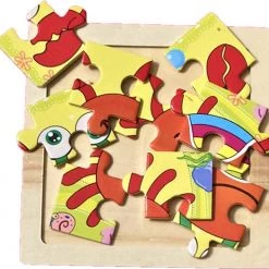 LS Goods Houten Puzzel - Krab - 9 Delig - 11x11 Cm - Montessori -Exporteren puzzels winkel 550x525 2