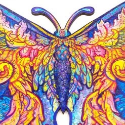 UNIDRAGON Houten Puzzel Dier - Intersterrenstelsel Vlinder - 306 Stukjes - King Size 41x30 Cm -Exporteren puzzels winkel 550x531