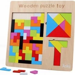 Ariko XL Puzzel | Tangram Puzzel |russian Block Puzzel | Houten Puzzel | Tetris | Kinderpuzzel | Tetris Puzzel | Houten Speelgoed | 3 In 1 -Exporteren puzzels winkel 550x532 2