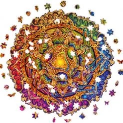 UNIDRAGON Houten Puzzel Mandala - Onuitputtelijke Overvloed - 700 Stukjes - Royal Size 45x45 Cm -Exporteren puzzels winkel 550x532 3