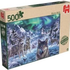 Jumbo Premium Collection Puzzel Winter Wolven - Legpuzzel - 500 Stukjes -Exporteren puzzels winkel 550x533