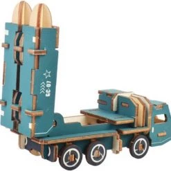 De Bouwplaats Bouwpakket 3D Puzzel Raketvoertuig Van Hout- Kleur -Exporteren puzzels winkel 550x537