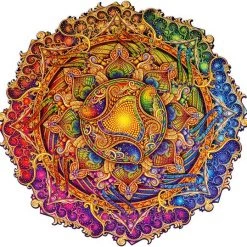 UNIDRAGON Houten Puzzel Mandala - Onuitputtelijke Overvloed - 700 Stukjes - Royal Size 45x45 Cm -Exporteren puzzels winkel 550x538 2