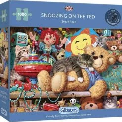 Gibsons Snoozing On The Ted Puzzel (1000 Stukjes)