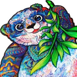 UNIDRAGON Houten Puzzel Dier - Serieuze Panda - 318 Stukjes - King Size 31x41 Cm -Exporteren puzzels winkel 550x544 4