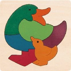 Hape Vormenpuzzel Rainbow Duck Junior Hout 7 Stukjes