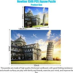 Happy Puzzle Jigsaw Legpuzzel - Toren Van Pisa - Puzzel 1500 Stukjes Volwassenen - Kerst Cadeautje - Met Extra Voorbeeldposter - Museum Puzzel - 80*60 Cm 13 Happy Puzzle Jigsaw Legpuzzel - Toren Van Pisa - Puzzel 1500 Stukjes Volwassenen - Kerst Cadeautje - Met Extra Voorbeeldposter - Museum Puzzel - 80*60 Cm -Exporteren puzzels winkel 550x546 3