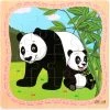 Sara Shop Hout Puzzel Van 12 Stukjes -Legpuzzels - Dier-Panda