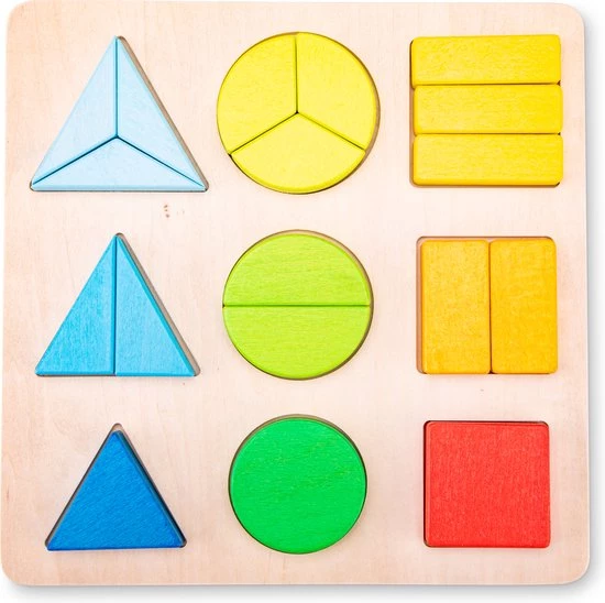 New Classic Toys Houten Geometrische Vormenpuzzel 3 New Classic Toys Houten Geometrische Vormenpuzzel - Afbeelding 3