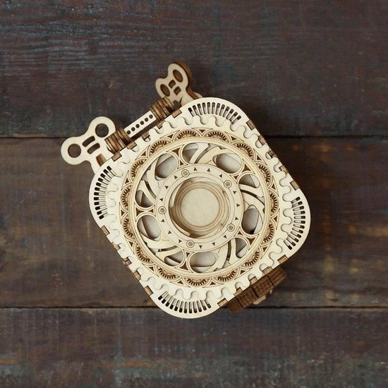 You-home.nl Houten 3D Puzzel Voor Volwassenen | Schatkist | Mechanisch | Vrije Tijd | Puzzelen | Robotime | Model Bouwpakket 5 You-home.nl Houten 3D Puzzel Voor Volwassenen | Schatkist | Mechanisch | Vrije Tijd | Puzzelen | Robotime | Model Bouwpakket - Afbeelding 5