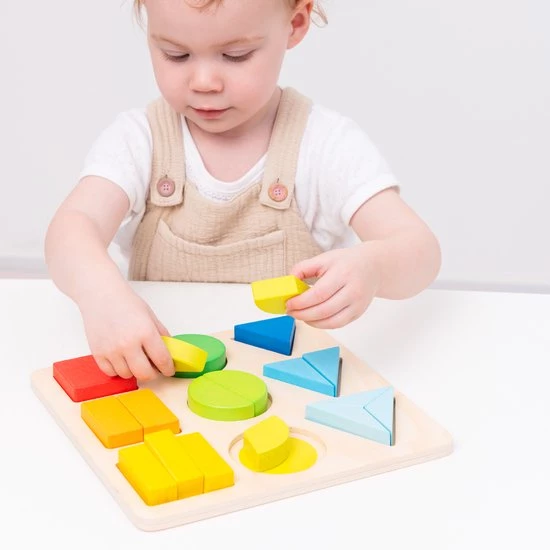 New Classic Toys Houten Geometrische Vormenpuzzel 6 New Classic Toys Houten Geometrische Vormenpuzzel - Afbeelding 6