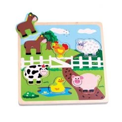 Lelin Toys Puzzel Geluid New Classic Toys : Boerderij 22x22x2 Cm -Exporteren puzzels winkel 550x550 2