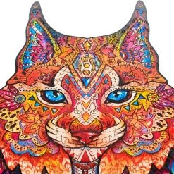 UNIDRAGON Houten Puzzel Dier - Voorzichtige Lynx- 187 Stukjes - Medium 22x33 Cm -Exporteren puzzels winkel 550x550 203