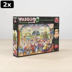 2x Wasgij Christmas 16 De Kerstshow! Puzzel - 2 X 1000 Stukjes -Exporteren puzzels winkel 550x550 34