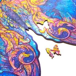 UNIDRAGON Houten Puzzel Dier - Intersterrenstelsel Vlinder - 306 Stukjes - King Size 41x30 Cm -Exporteren puzzels winkel 550x550 42