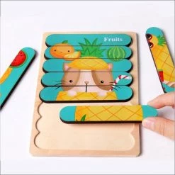 Van Theo Houten Puzzel - Dubbelzijdige Kinderpuzzels - Set 4-in-1 - Montessori Speelgoed - Set Voertuigen -Exporteren puzzels winkel 550x550 63