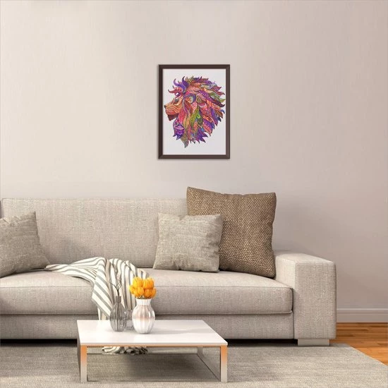 ACROPAQ Houten Puzzel Leeuw - 200 Stukjes, A3 Formaat 420 X 297 Mm, Puzzel Voor Kinderen En Volwassenen 2 ACROPAQ Houten Puzzel Leeuw - 200 Stukjes, A3 Formaat 420 X 297 Mm, Puzzel Voor Kinderen En Volwassenen - Afbeelding 2