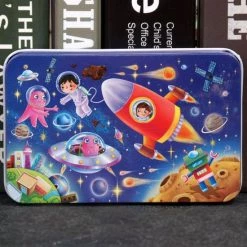 4yourkids Houten Speelgoed Puzzel Voor Kinderen - Ruimte - 60 Stuks - Blok Puzzel - Vroege Educatieve Ontwikkeling - Jongens En Meisjes - 3 Jaar - Gift - Cadeau - Sinterklaas - Kerst