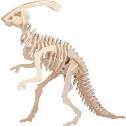 Merkloos Houten 3D Dieren Dino Puzzel Set T-rex En Parasaurolophus - Speelgoed Bouwpakketten -Exporteren puzzels winkel 550x557 1