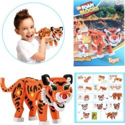 Toi-toys 3d Puzzel Tijger Junior 31,5 Cm Foam Oranje 121 Delig -Exporteren puzzels winkel 550x561 2