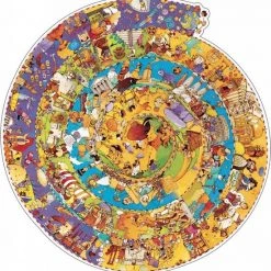 Djeco Een Rondje Geschiedenis - 350 Stukjes -Exporteren puzzels winkel 550x569 4